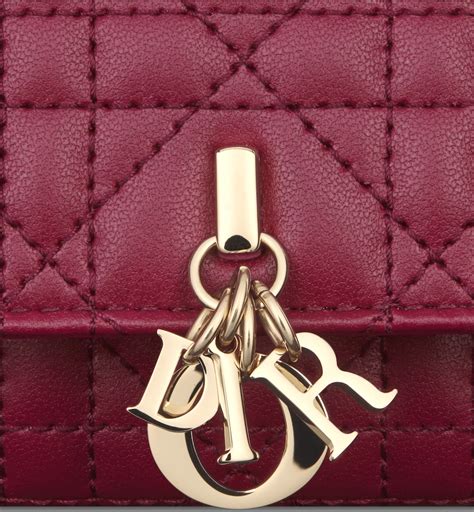 miss dior large pouch fuchsia lambskin|Miss Dior Glycine Wallet Deep Fuchsia Cannage Lambskin .